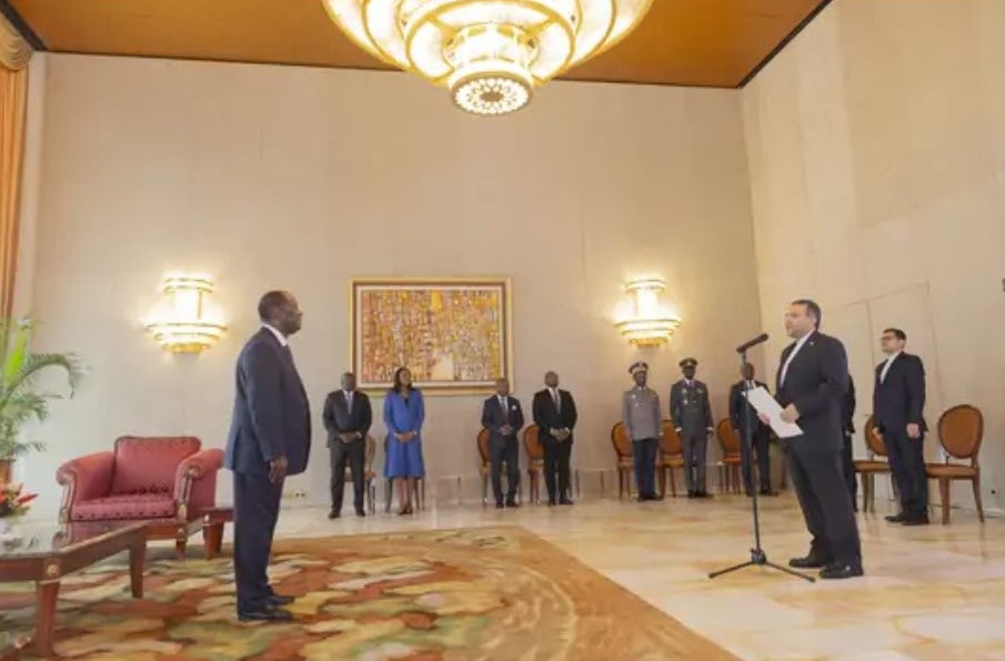 The Head of State Receives Letters of Credence from Four New Ambassadors Accredited to Côte d’Ivoire